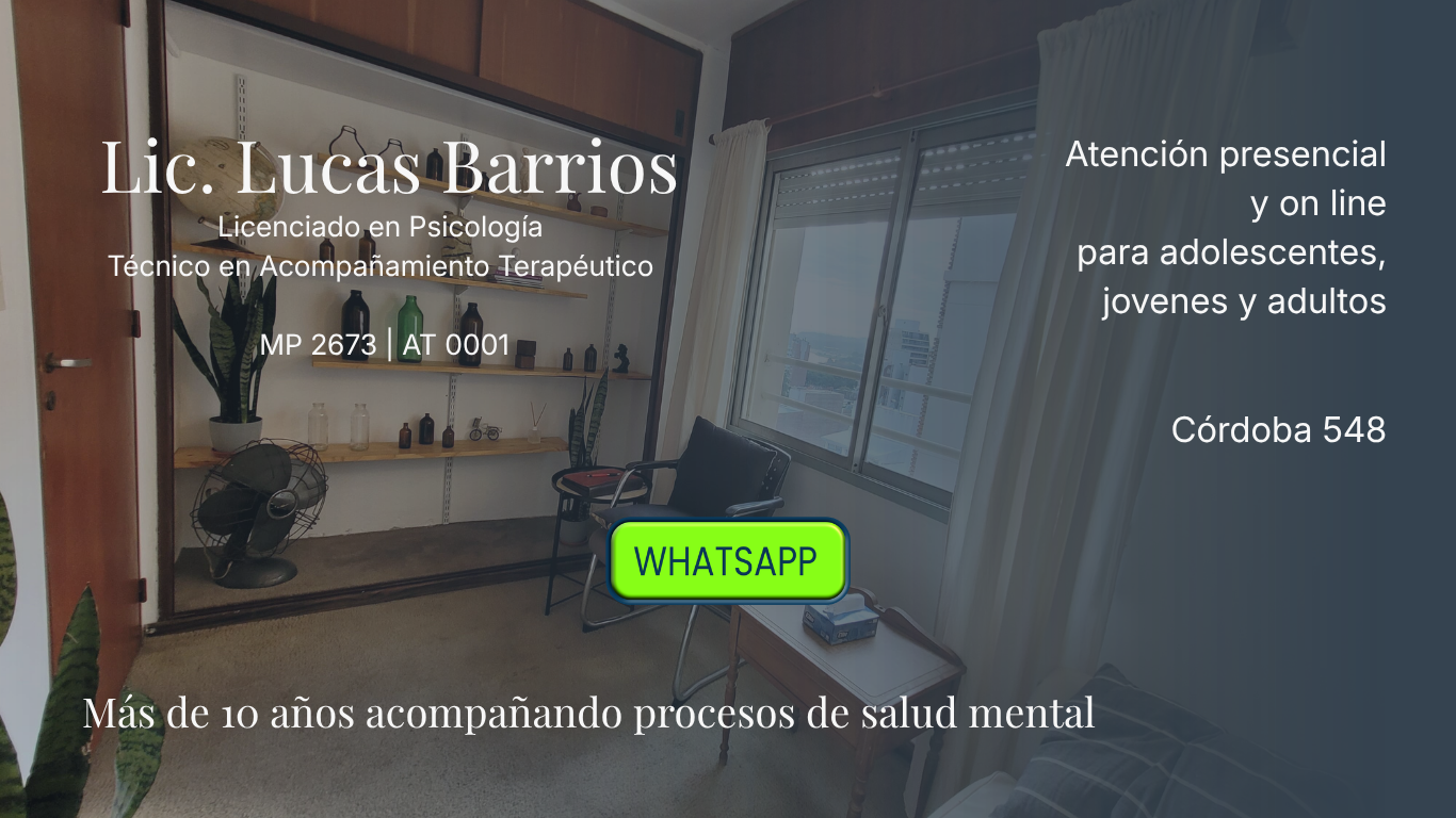 Psicologo Lucas Barrios en Paraná